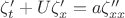$\zeta'_t+U\zeta'_x=a\zeta''_{xx}$