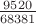 $\frac{9520}{68381}$