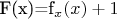 F(x)=f_x(x)+1