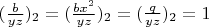 $(\frac{b}{y z})_2=(\frac{b x^2}{y z})_2=(\frac{q}{y z})_2=1$
