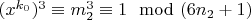 $(x^{k_0})^3\equiv m_2^3\equiv 1\mod (6n_2 + 1)$