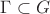 $\Gamma\subset G$