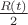 $\frac{R(t)}{2}$