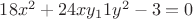 $18x^2+24xy_11y^2-3=0$