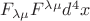 $F_{\lambda\mu} F^{\lambda\mu}  d^4x$