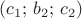 $(c_1;\,b_2;\,c_2)$