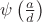 $\psi\left(\frac{a}d\right)$