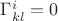 $\Gamma ^i_{kl}=0$