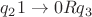 $q_2 1 \to 0 R q_{3}$