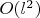 $O(l^2)$