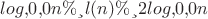 $log₂ n &le; l(n) &le; 2log₂ n