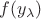 $f(y_{\lambda})$