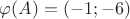 $\operatorname{\grad}\varphi (A) =(-1;-6)$
