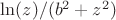 $\ln(z)/(b^2+z^2)$
