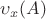 $\upsilon_{x}(A)$