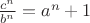 $\frac{c^n}{b^n}=a^n+1$