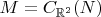 $M = C_{\mathbb{R}^2}(N)$