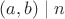$(a,b)\mid n$ $(a,b)\mid n$