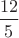 $\dfrac{12}{5}$