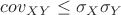 $cov_X_Y\leq \sigma_X\sigma_Y$