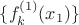 $\{f^{(1)}_{k}(x_1)\}$ $\{f^{(1)}_{k}(x_1)\}$