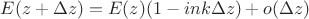 $E(z+\Delta z)=E(z)(1-ink\Delta z)+o(\Delta z)$