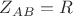 $Z_{AB} = R$