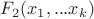$F_2(x_1,...x_k)$