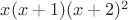 $x(x+1)(x+2)^2$