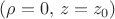 $(\rho=0, \, z = z_0 )$