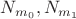 $N_{m_0}, N_{m_1}$