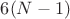 $6(N-1)$