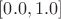 $[0.0, 1.0]$