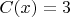 $C(x)=3$