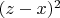 $(z-x)^2$