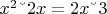 $x^2 &ndash; 2x = 2x &ndash; 3$