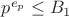 $p^{e_p} \le B_1$