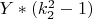 $ Y*( k_2^2 -1) $