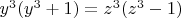 ${y^3} ({y^3}+1)={z^3}({z^3}-1)$