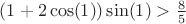 $(1+2\cos(1))\sin(1)>\frac{8}{5}$