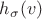 $h_{\sigma}(v)$