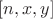 $[n,x,y]$