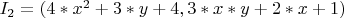 $I_2 = (4*x^2+3*y+4,3*x*y+2*x+1)$