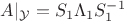 $A|_\mathcal{Y} = S_1 \Lambda_1 S_1^{-1}$