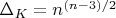 $\Delta_K=n^{(n-3)/2}$