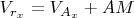 $V_{r_x}=V_{A_x}+AM$