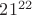 $21^{22}$