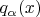 $q_\alpha(x)$