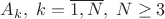 $A_k,\;k=\overline{1,N},\;N\ge 3$