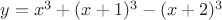 $y=x^3+(x+1)^3-(x+2)^3$ $y=x^3+(x+1)^3-(x+2)^3$